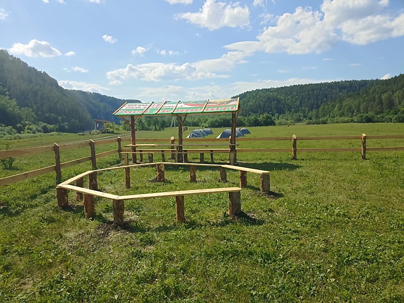 Предоставление в аренду оборудованной стоянки для отдыха возле реки Белая